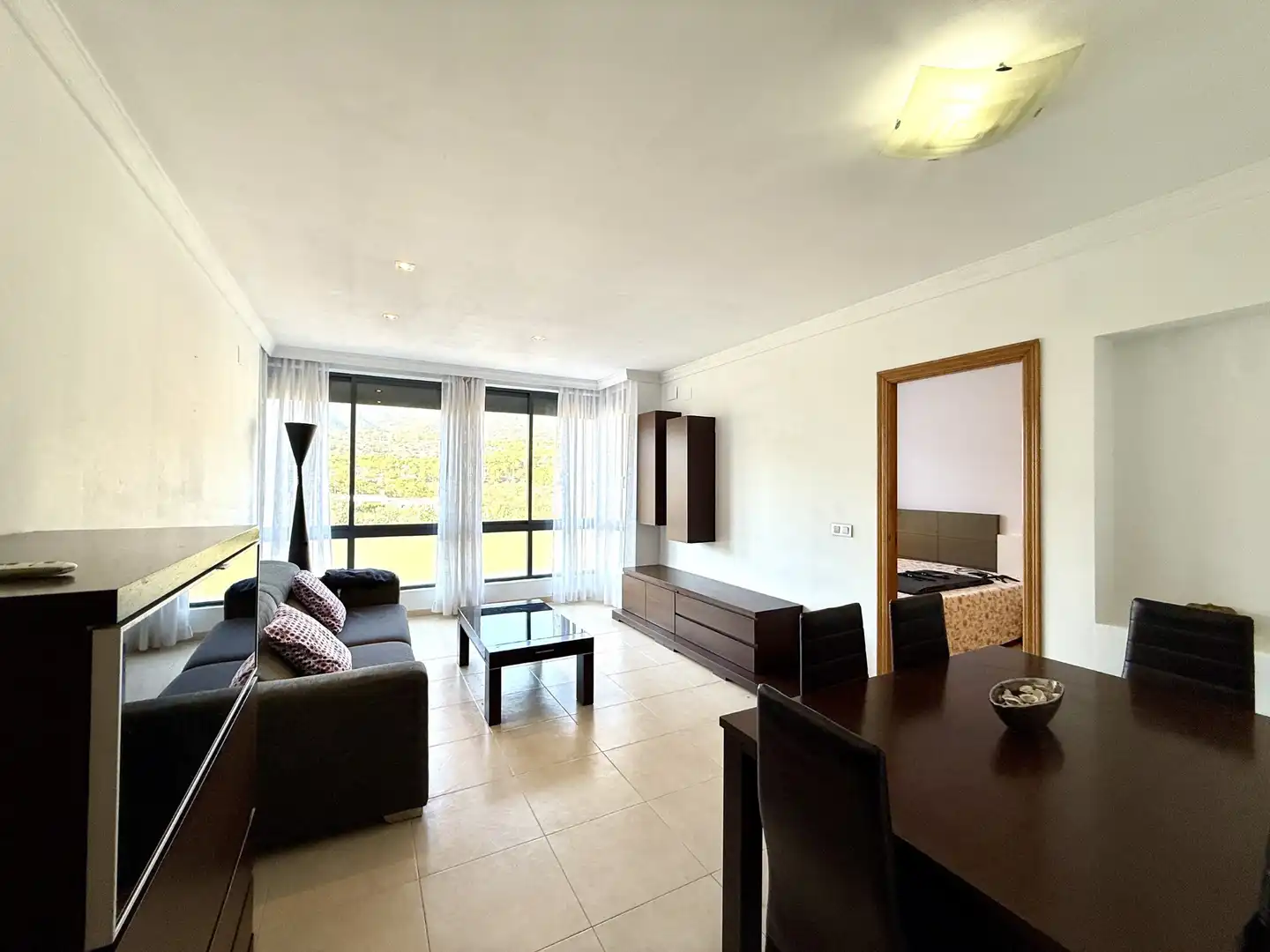 Wohnzimmer von Wohnung zum Verkauf in Benicasim / Benicàssim mit Klimaanlage, Möbliert und Ofen