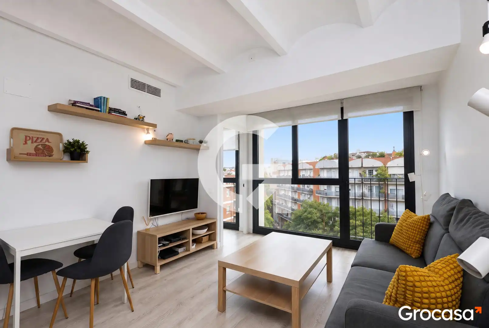 Sala de estar de Piso en venta en Barcelona con Aire acondicionado, Calefacción y Terraza