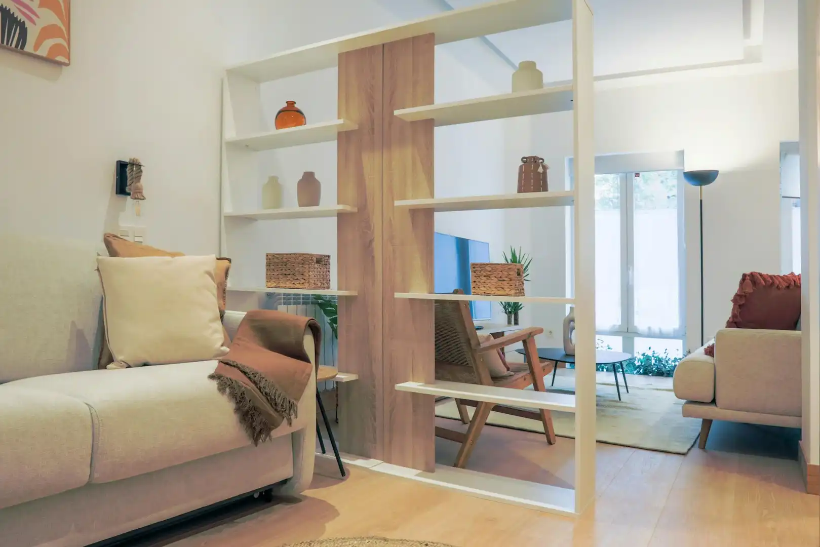 Sala de estar de Piso de alquiler en Madrid con Aire acondicionado y Lavadora