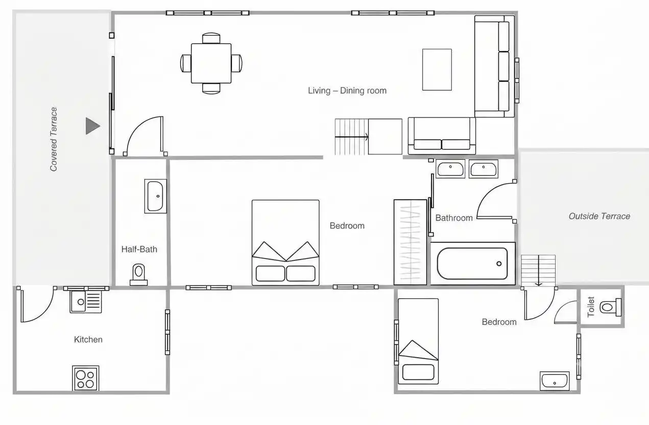 Houses for sale in Pratdip  with Air Conditioner, Heating and Private garden