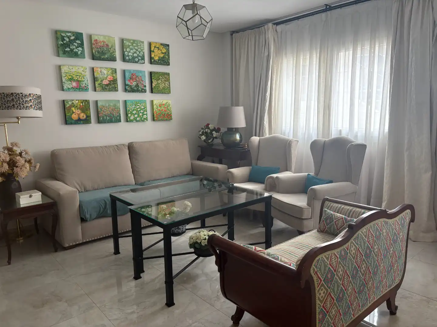 Sala de estar de Piso en venta en Málaga con Aire acondicionado, Amueblado y Horno