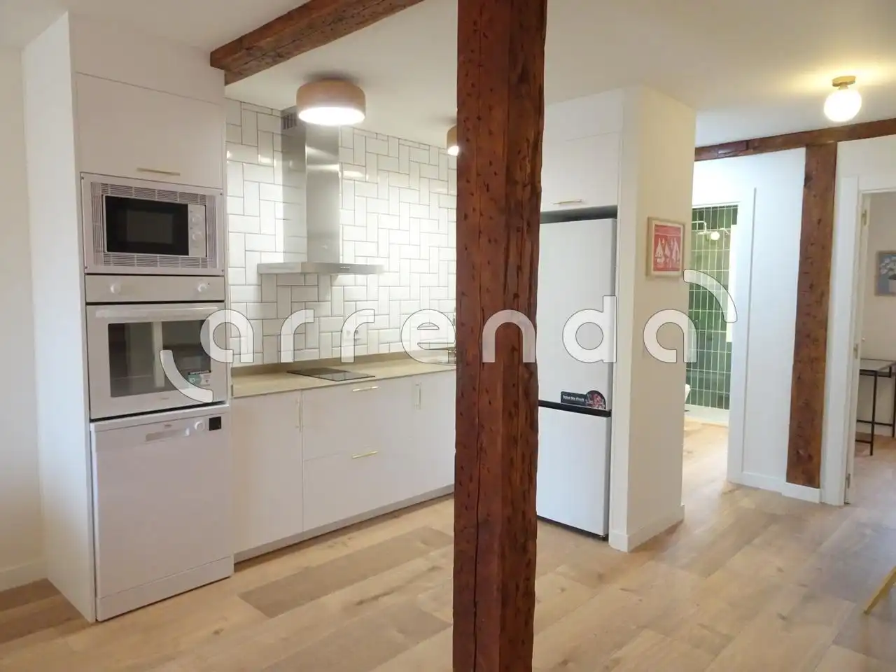 Kitchen of Flat for rent in Santander  with Heating and Furnished