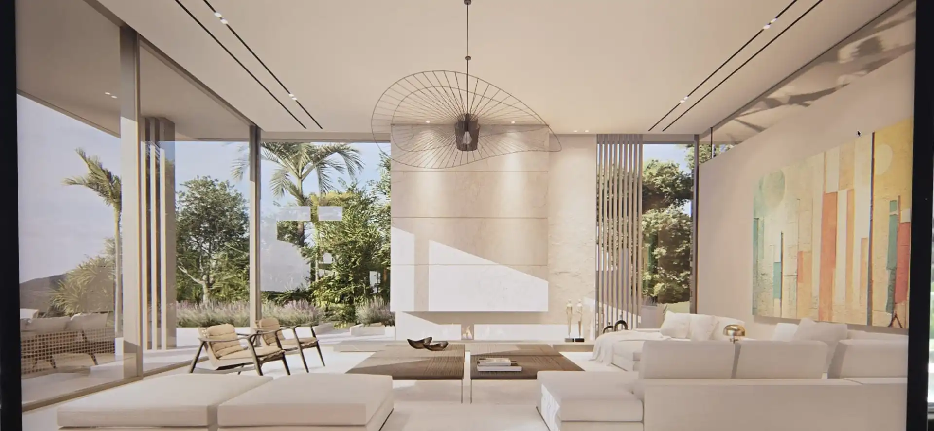 Sala d'estar de Casa o xalet en venda en Marbella amb Aire condicionat, Calefacció i Jardí privat
