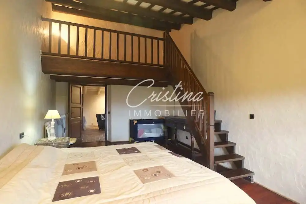Schlafzimmer von Country house zum Verkauf in Santa Cristina d'Aro mit Heizung, Privatgarten und Schwimmbad