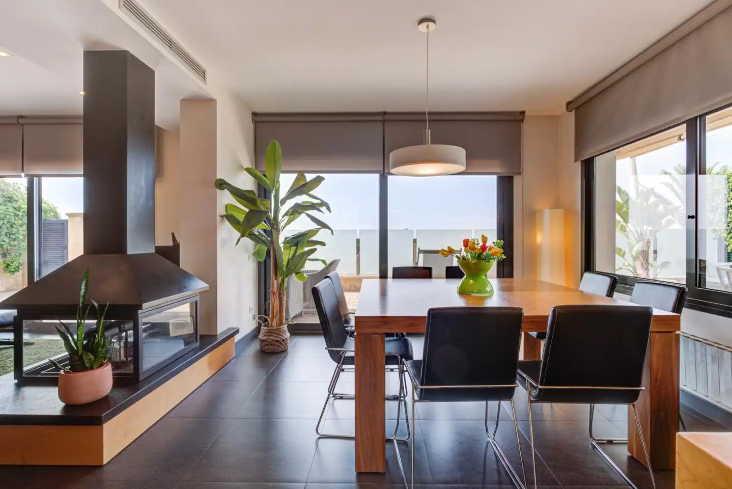 Esszimmer von Haus oder Chalet zum Verkauf in Castelldefels mit Klimaanlage, Heizung und Privatgarten