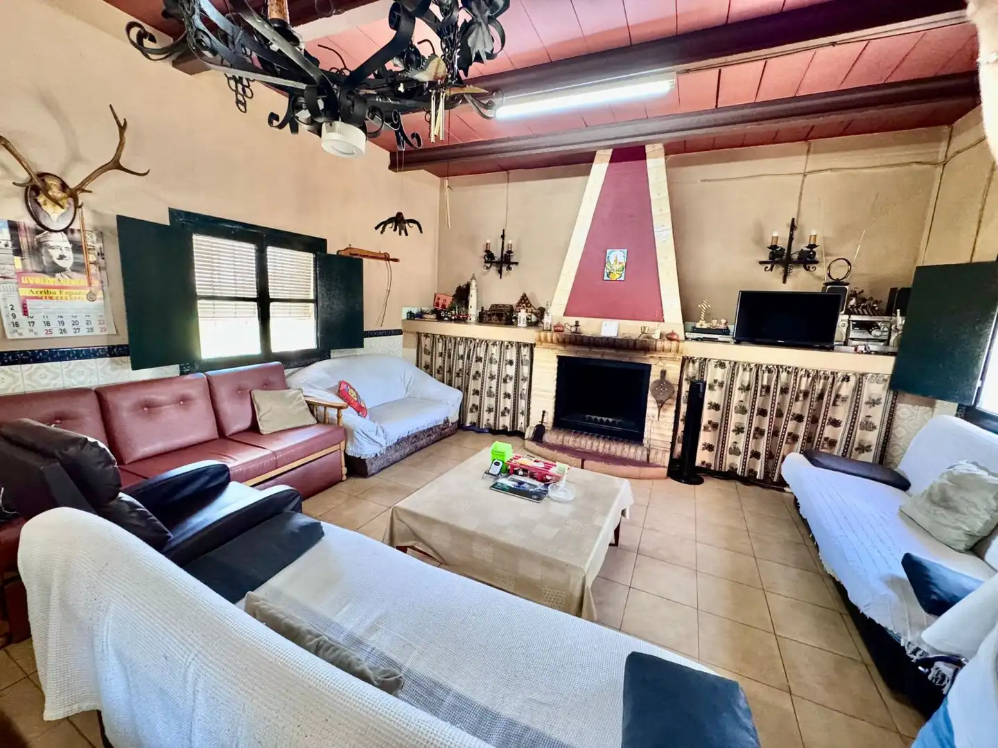 Sala d'estar de Finca rústica en venda en Membrilla