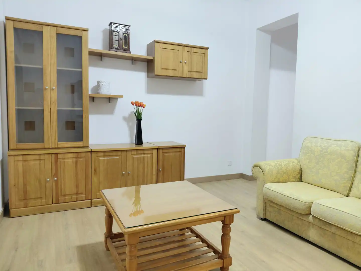 Sala de estar de Piso de alquiler en Las Palmas de Gran Canaria con Parquet, Amueblado y Lavadora