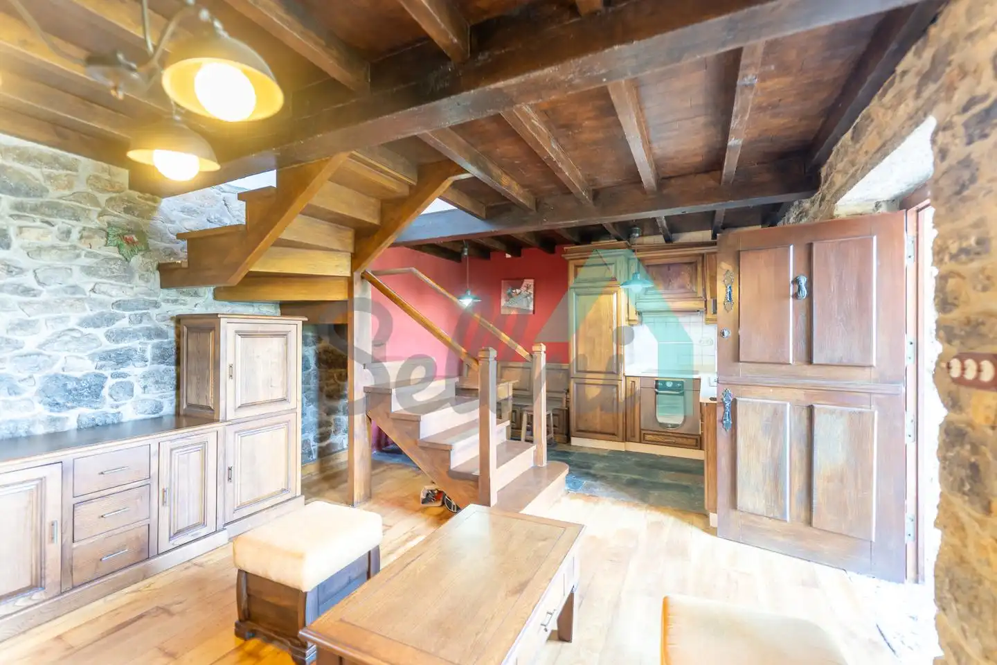 Cocina de Casa o chalet en venta en Morcín con Jardín privado, Terraza y Balcón