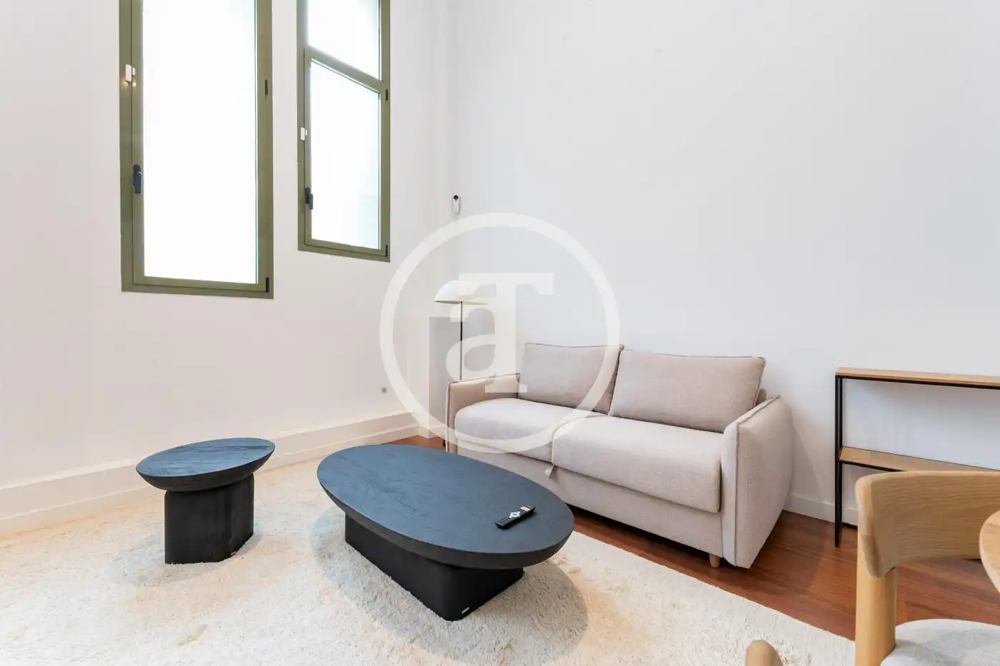 Sala d'estar de Dúplex de lloguer en Madrid amb Aire condicionat, Calefacció i Moblat