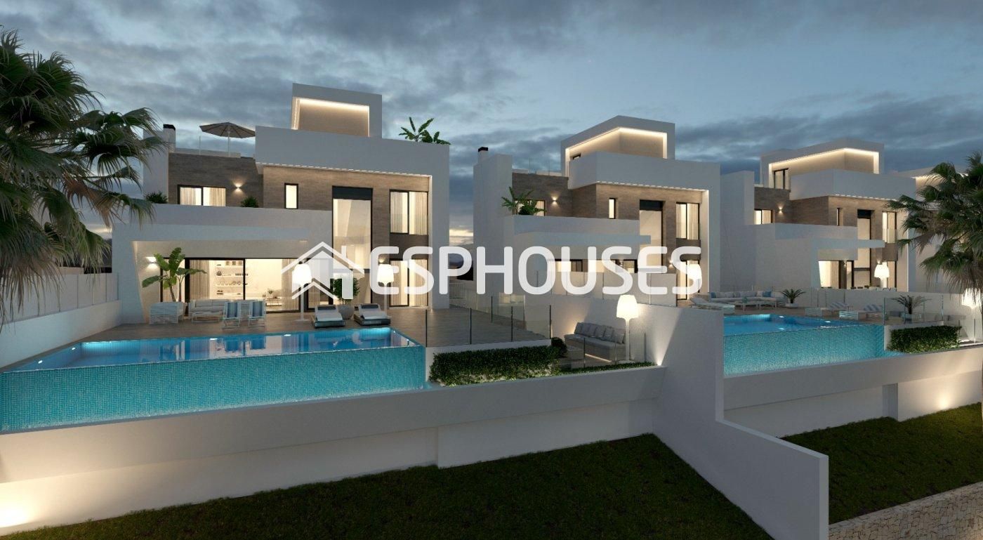 Vista exterior de Casa o chalet en venta en Finestrat con Piscina y Balcón