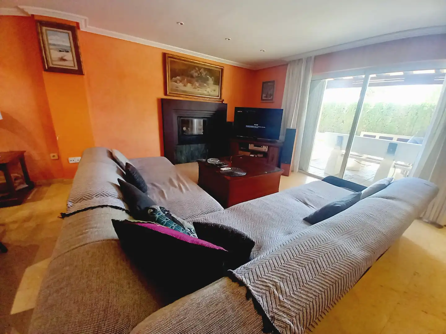 Sala de estar de Casa o chalet en venta en Benidorm con Aire acondicionado, Jardín privado y Terraza