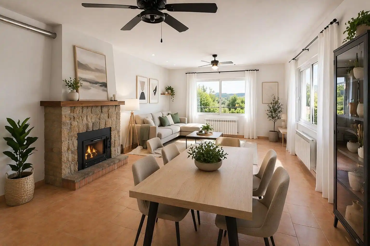 Sala de estar de Casa o chalet en venta en Mojados con Calefacción, Jardín privado y Terraza