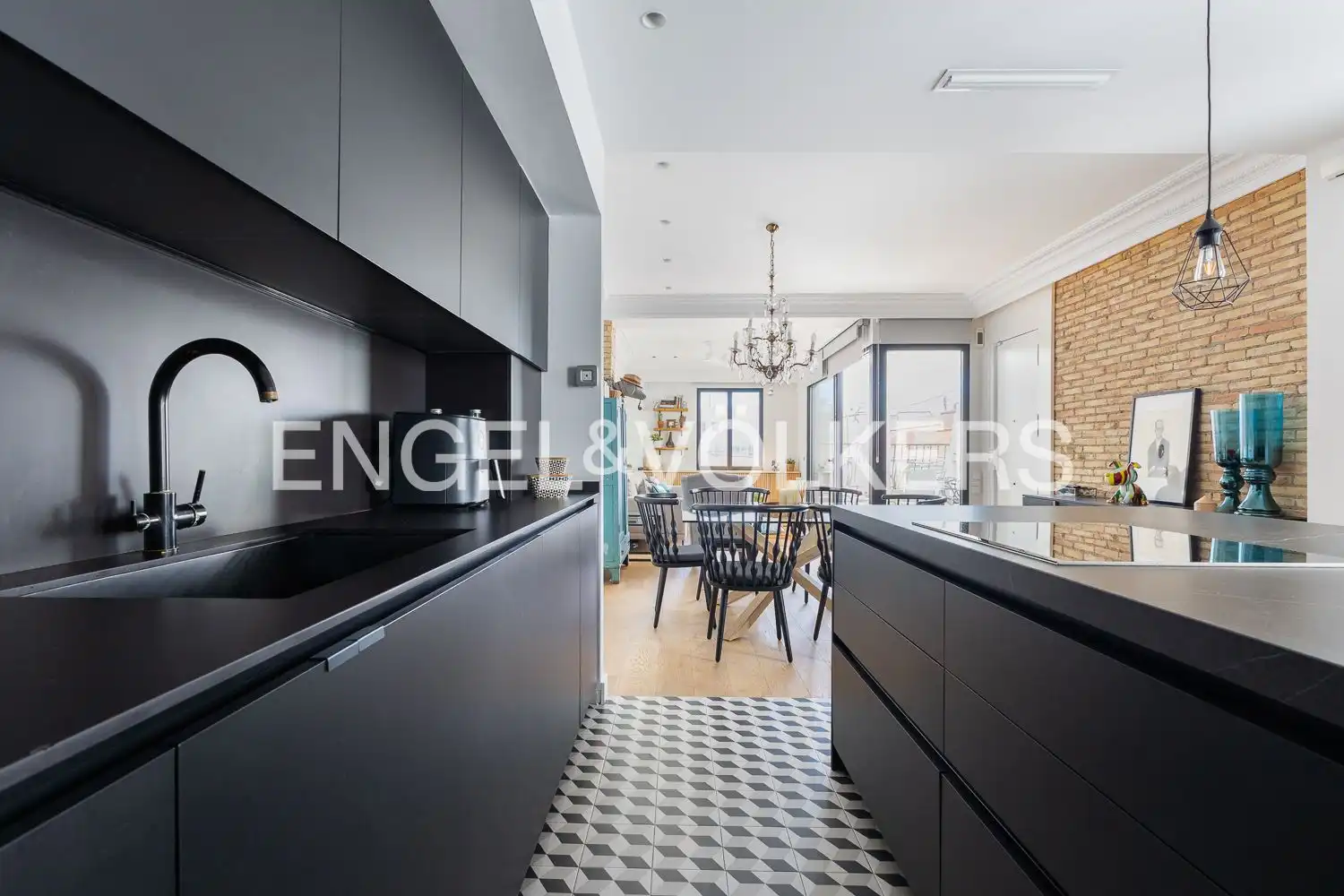 Kitchen of Attic for sale in Valencia  with Air Conditioner, Heating and Terrace