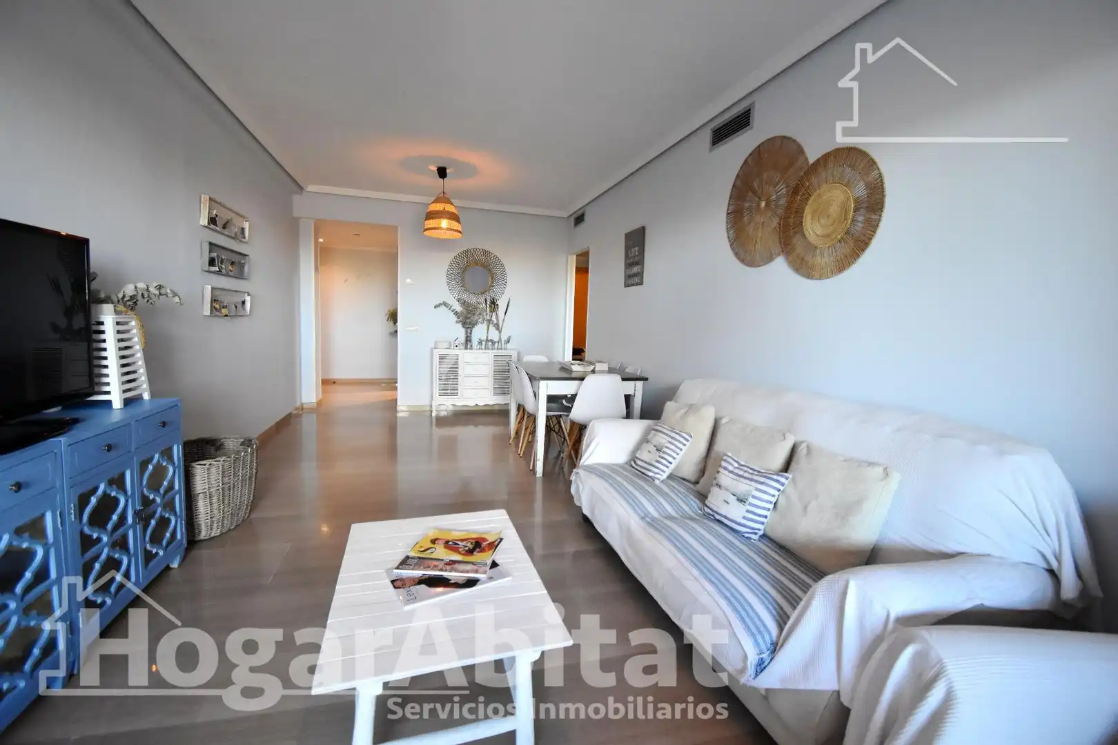 Living room of Flat for sale in Dénia  with Private garden, Terrace and Furnished