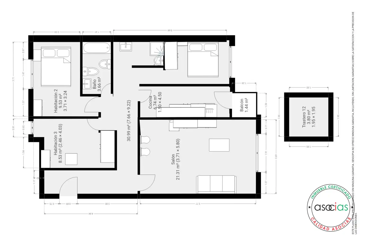Appartement avec ascenseur à vendre à Oviedo - Avenida del Mar 45, imagen 36