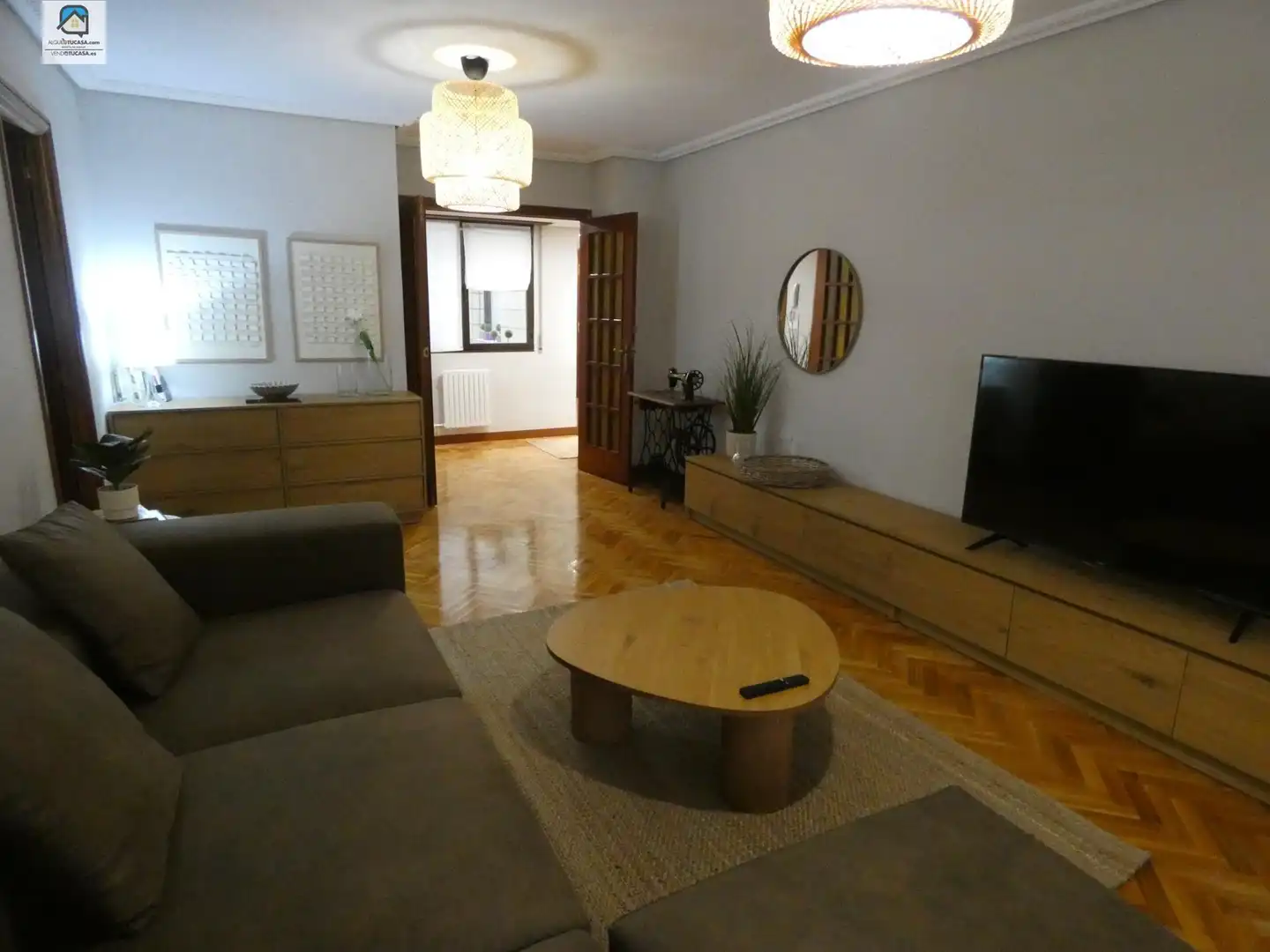 Living room of Flat for rent in Palencia  with Furnished