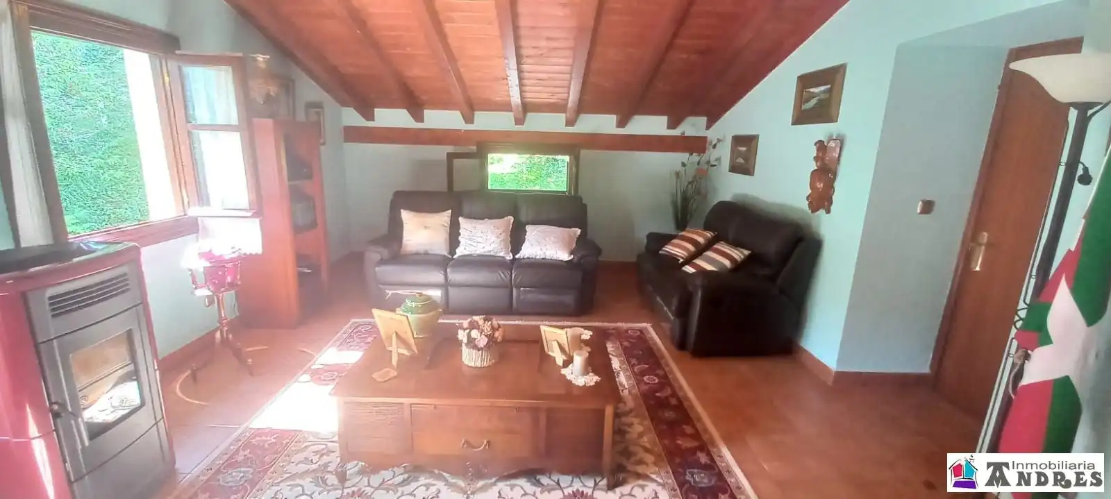 Sala de estar de Casa o chalet en venta en Lemoa con Calefacción, Jardín privado y Terraza