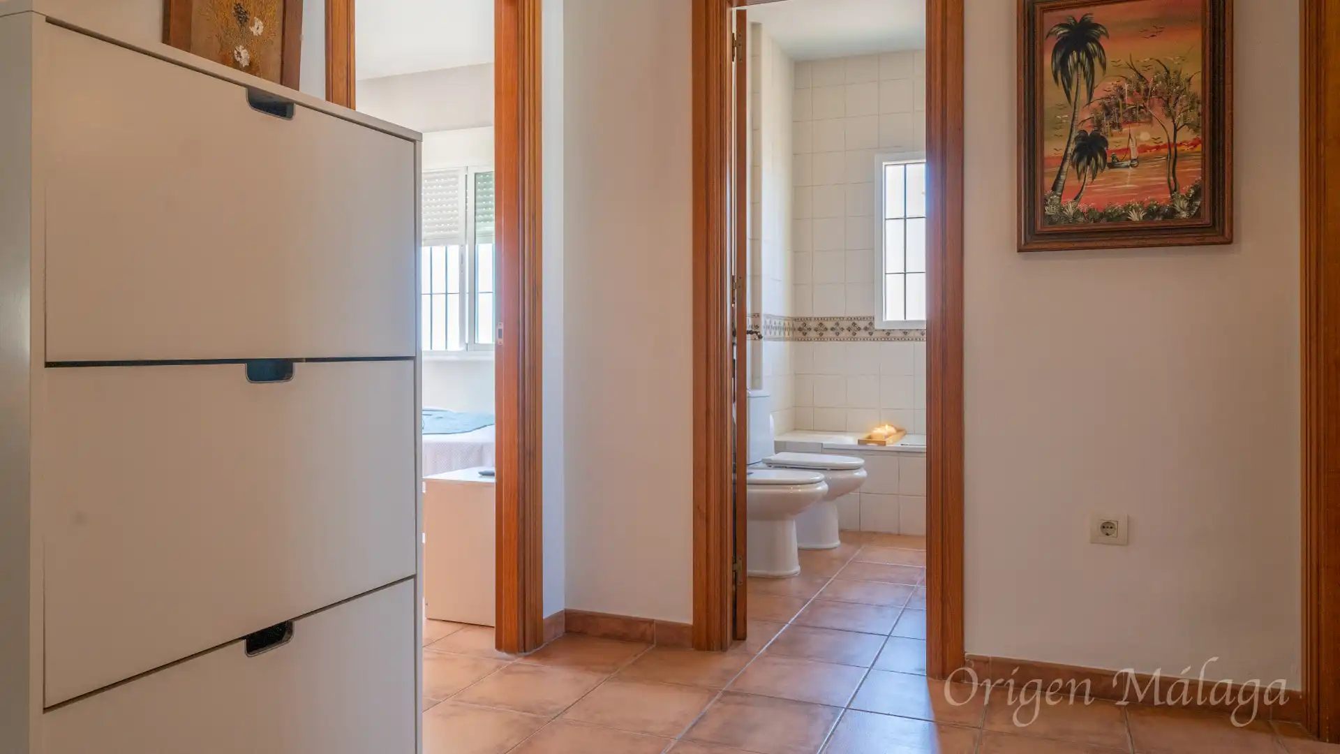Baño de Casa adosada en venta en Vélez-Málaga con Calefacción, Jardín privado y Terraza