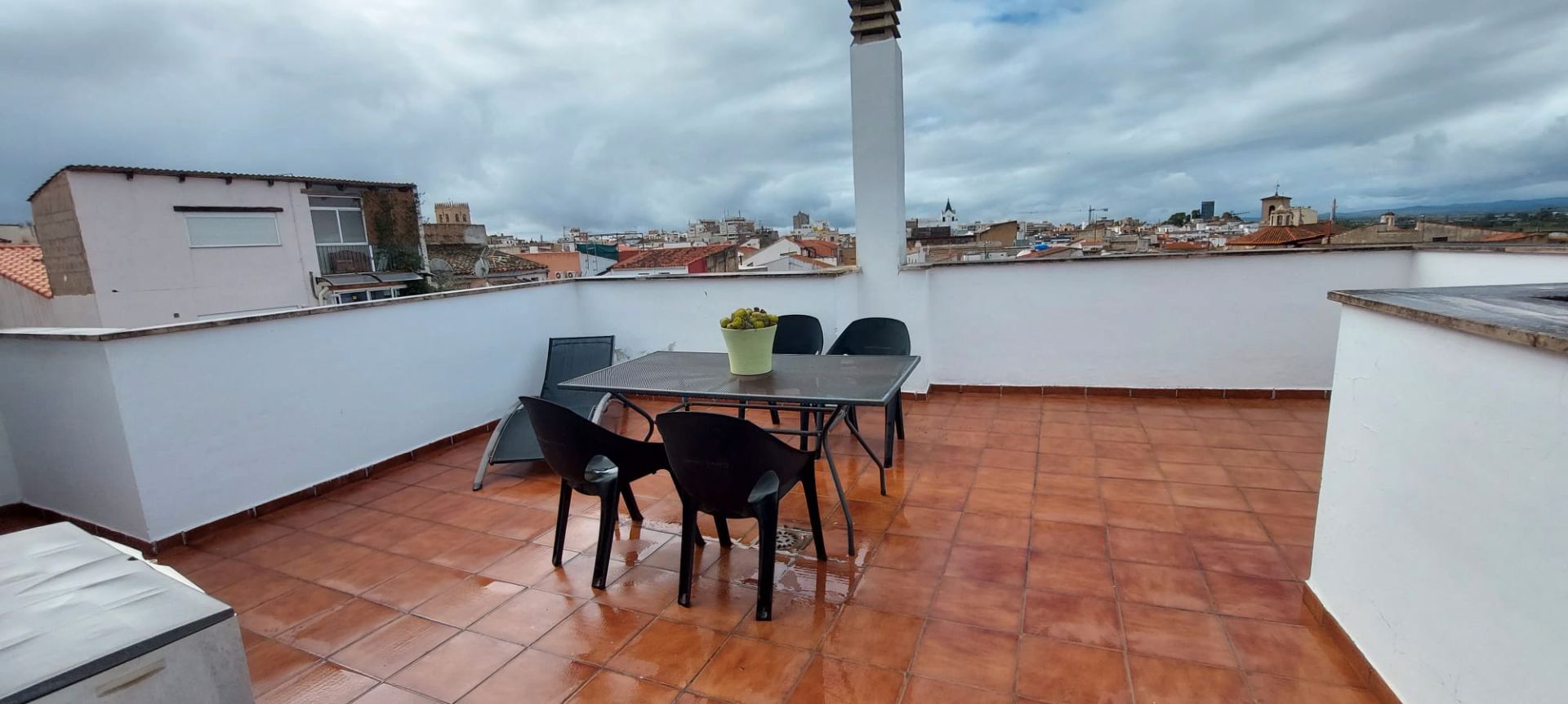 Terrace of Duplex to rent in Badajoz Capital  with Air Conditioner, Heating and Parquet flooring