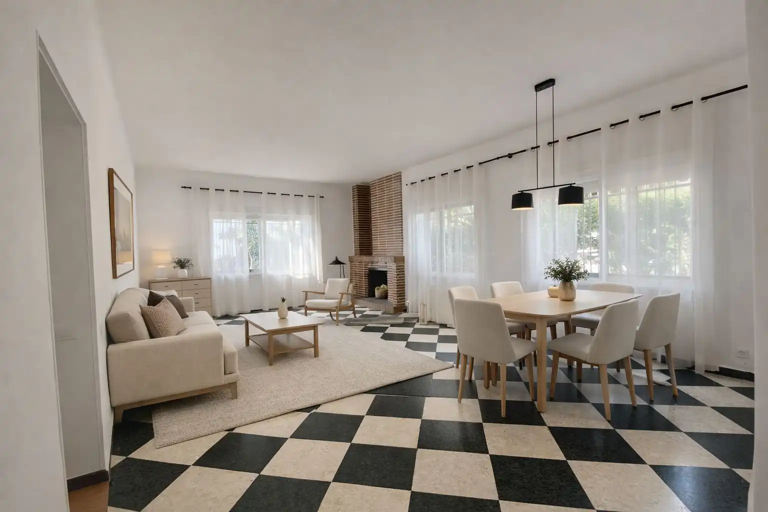 Sala d'estar de Casa o xalet en venda en Alcalá de Guadaira amb Calefacció, Jardí privat i Terrassa