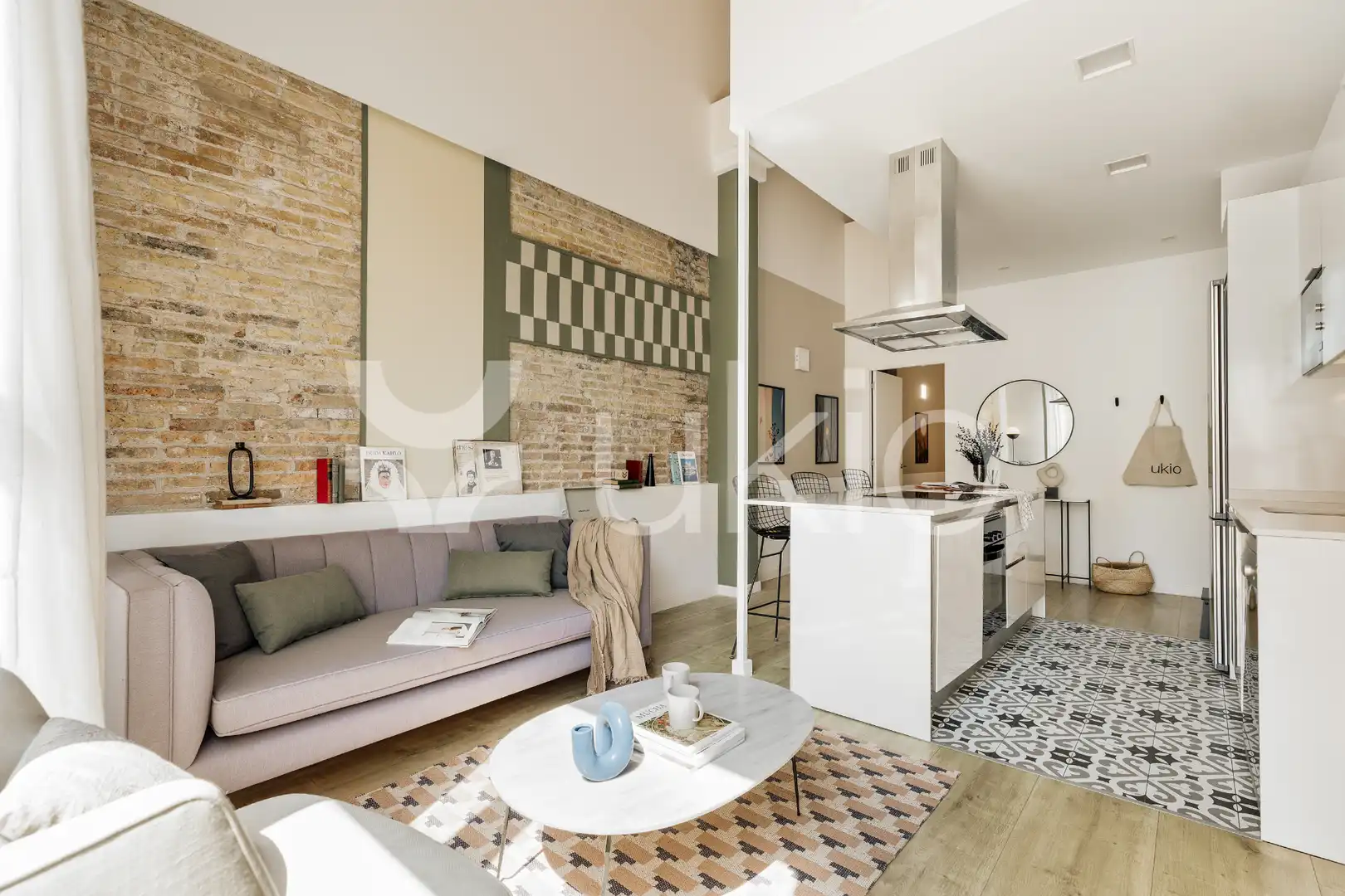 Living room of Apartments for rent in Barcelona  with Air Conditioner, Heating and Furnished