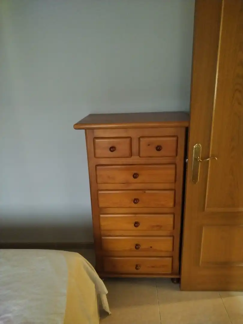 Schlafzimmer von Wohnung zur Miete in Zaragoza mit Heizung, Möbliert und Ofen