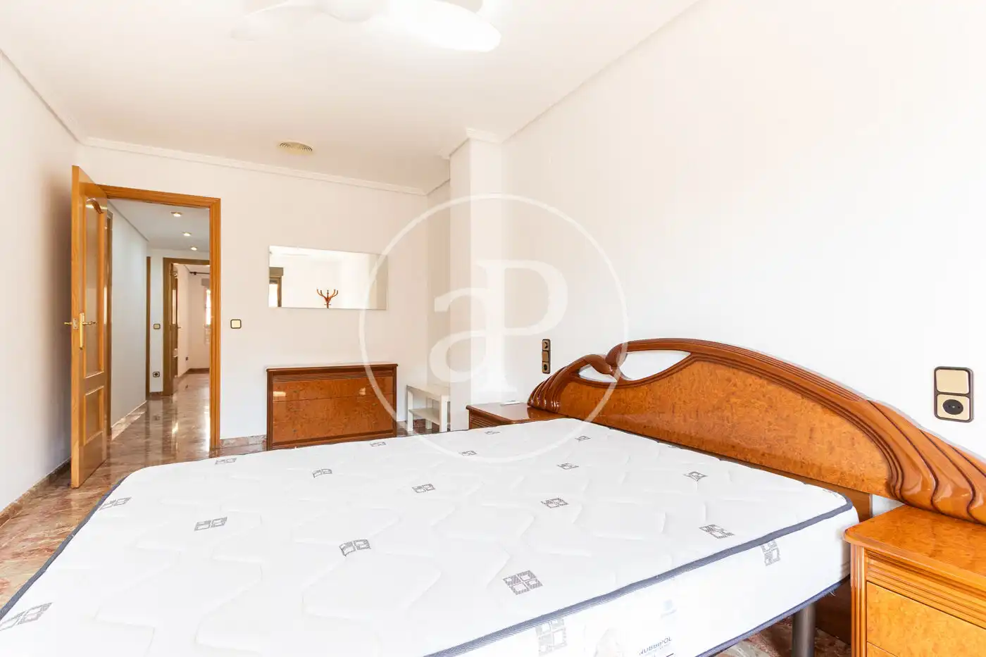 Bedroom of Flat for rent in Valencia  with Air Conditioner, Heating and Furnished