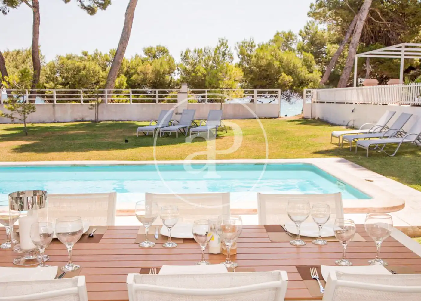 Garden of Houses for rent in Alcúdia  with Air Conditioner, Heating and Private garden
