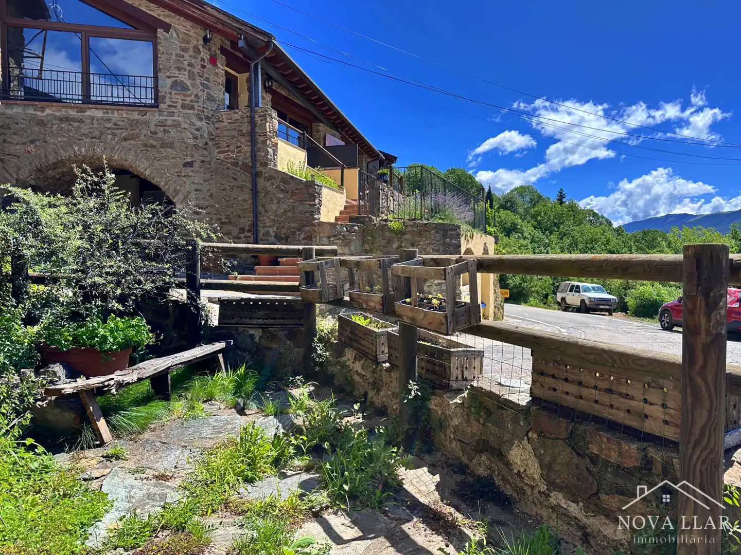Exterior view of Houses for sale in Ribes de Freser  with Heating, Parquet flooring and Terrace