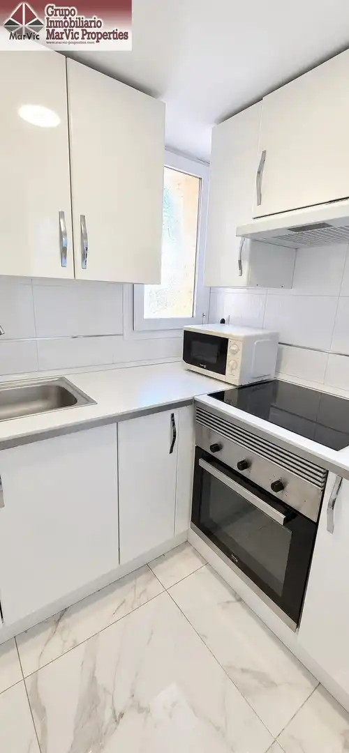 Cocina de Apartamento de alquiler en Playa Poniente