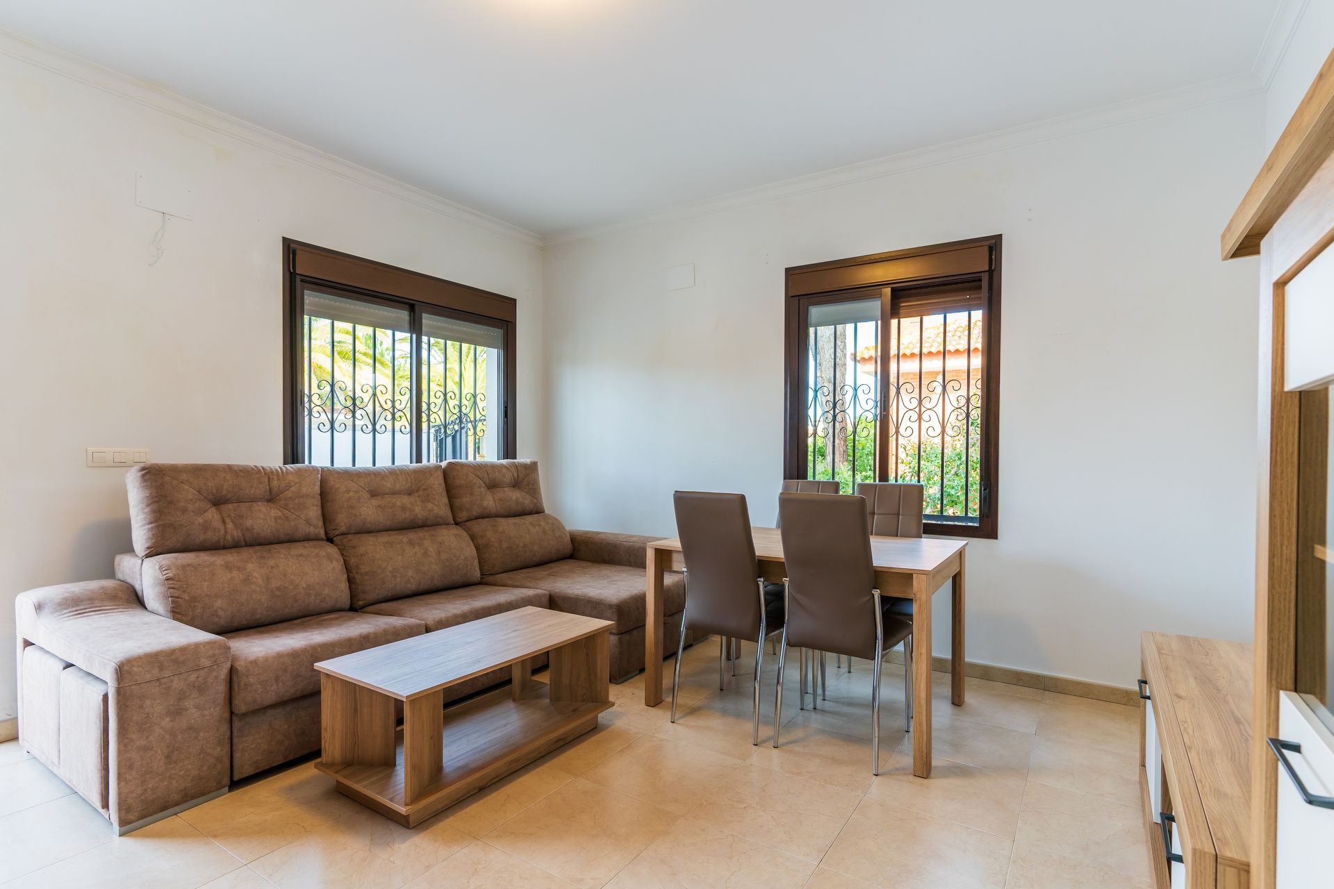 Living room of House or chalet for sale in Mazagón  with Terrace, Furnished and Oven
