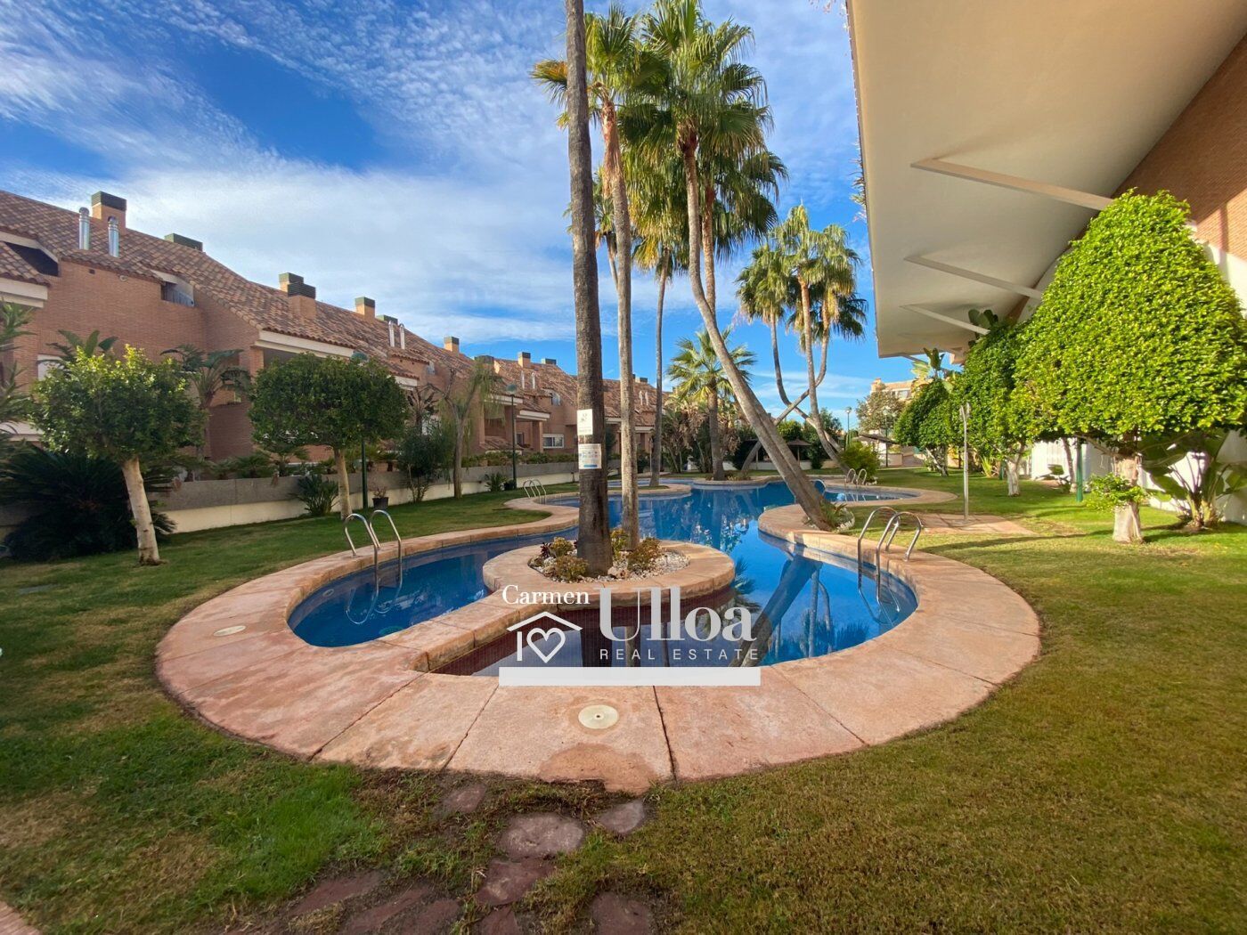 Exterior view of Single-family semi-detached for sale in Alicante / Alacant  with Air Conditioner, Heating and Private garden