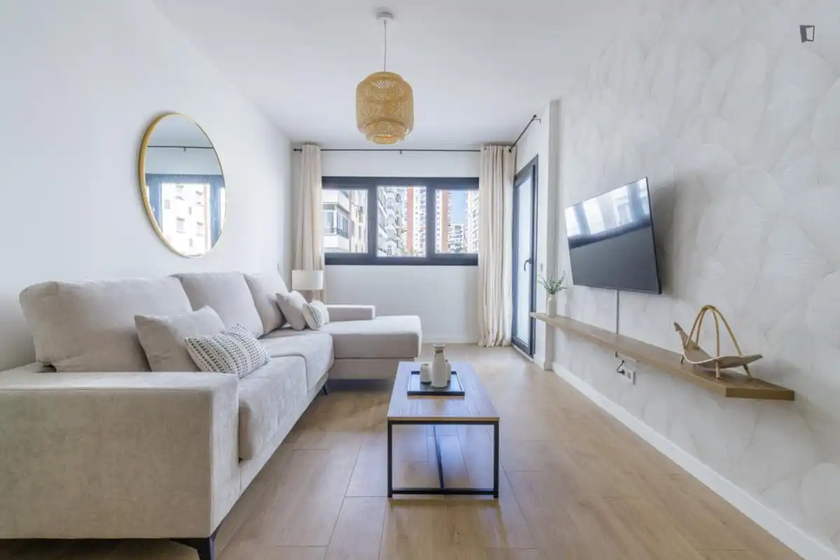 Living room of Apartments for rent in Málaga  with Air Conditioner, Furnished and Oven