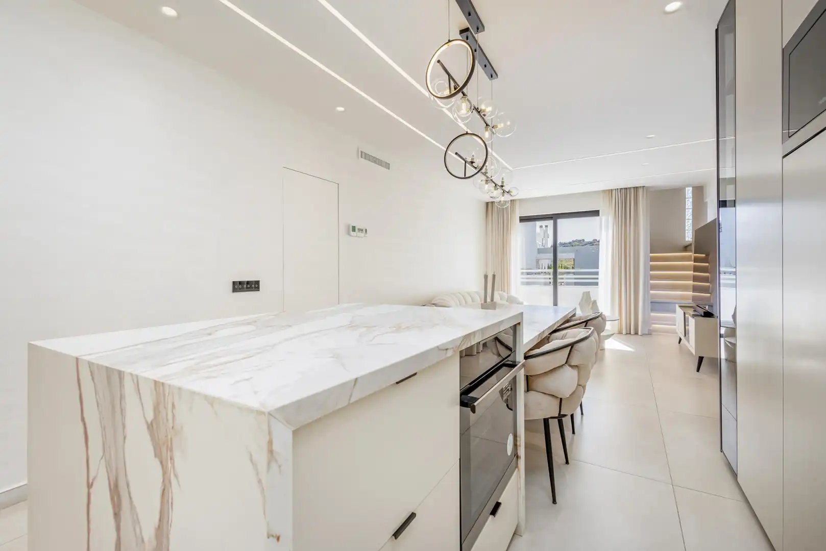 Cocina de Ático en venta en Mijas con Aire acondicionado, Calefacción y Jardín privado