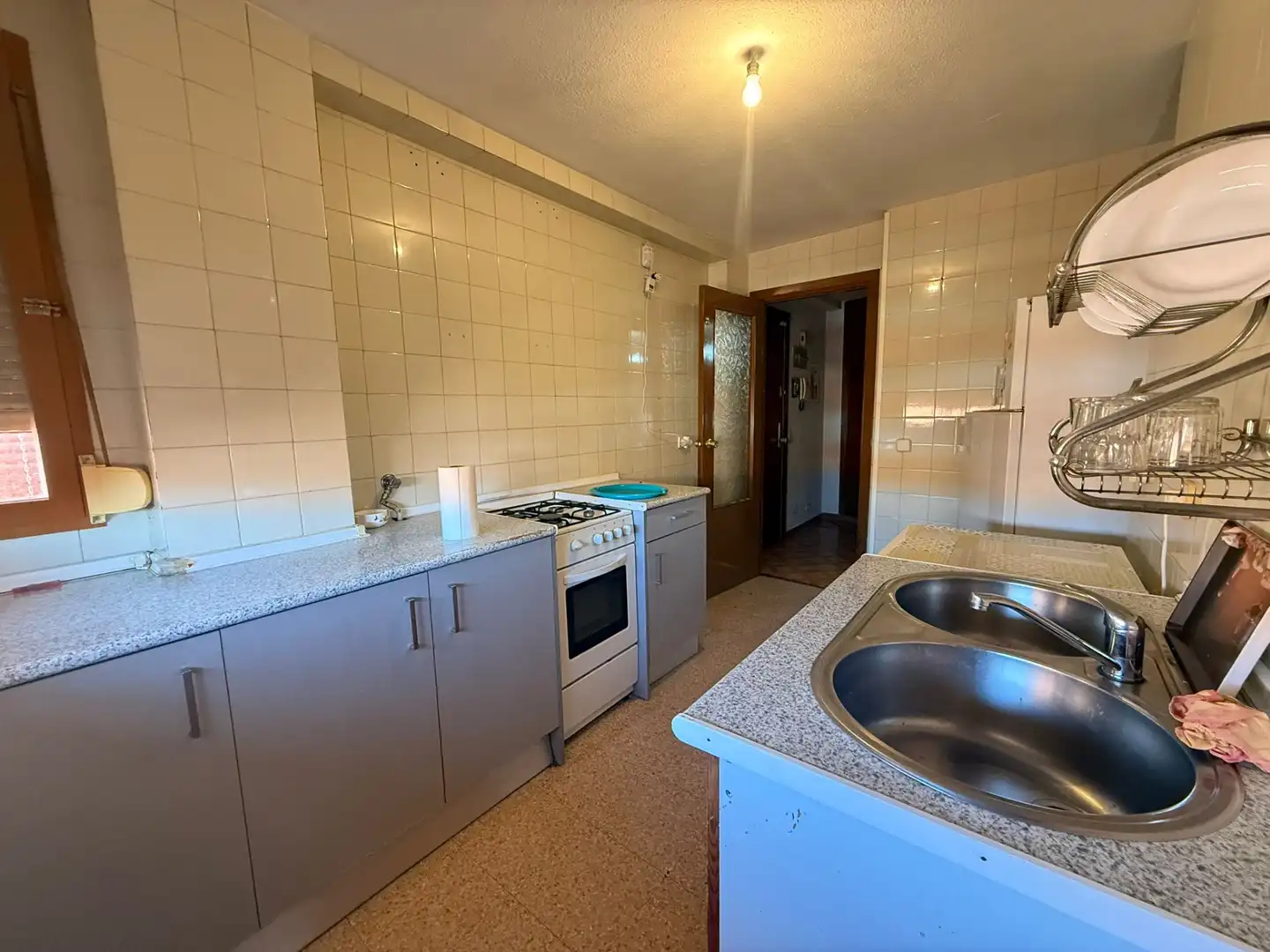 Kitchen of Flat for sale in Madrid  with Air Conditioner, Heating and Private garden