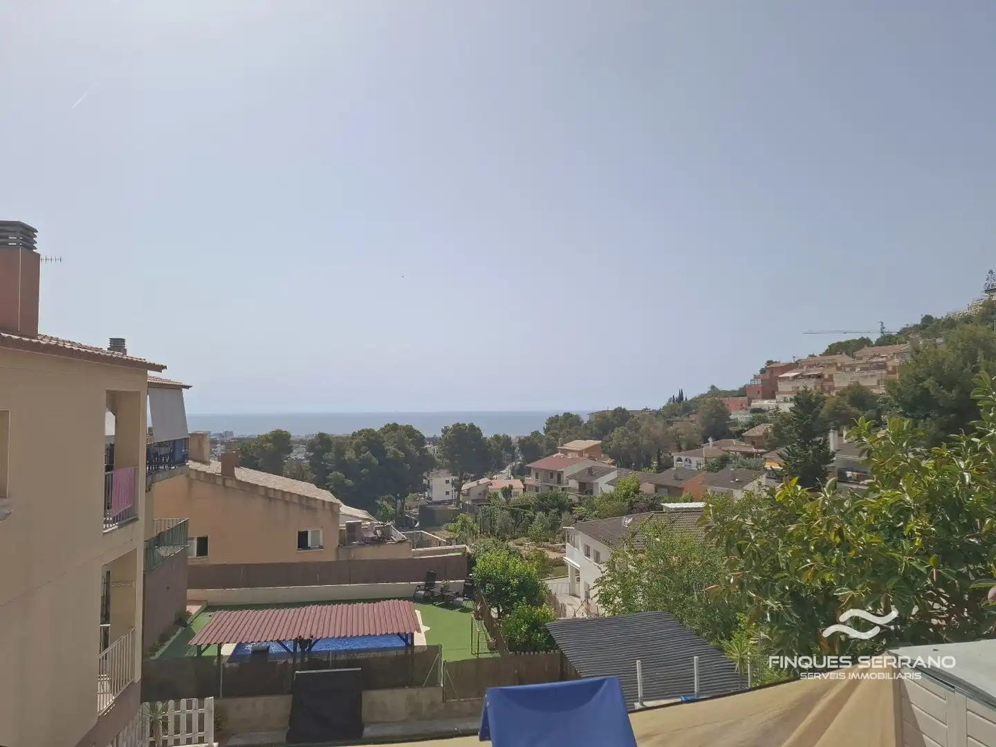Vista exterior de Casa adosada en venda en Calafell amb Aire condicionat, Calefacció i Piscina