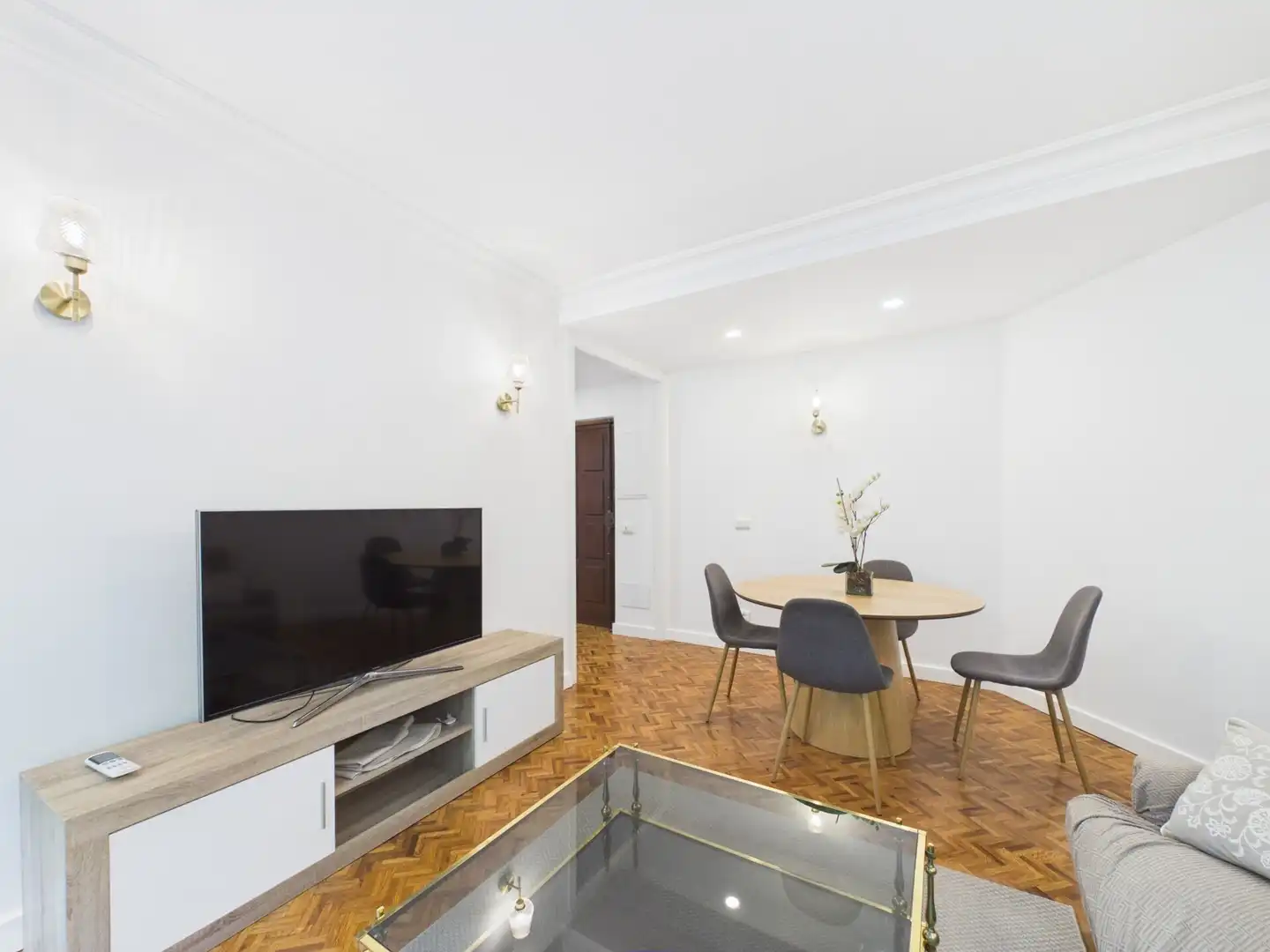 Living room of Flat for rent in  Palma de Mallorca  with Air Conditioner, Furnished and Balcony
