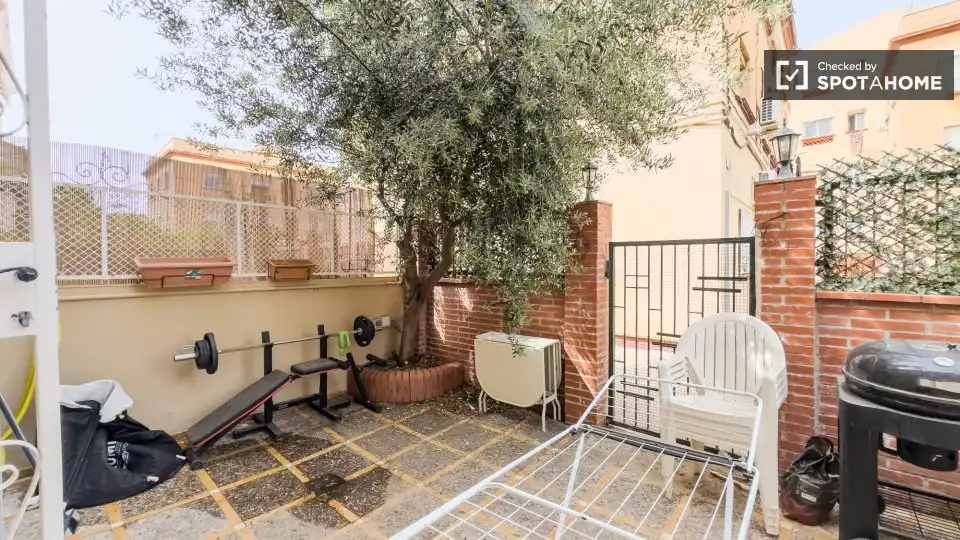 Terrace of Flat for rent in Barcelona  with Air Conditioner, Heating and Furnished