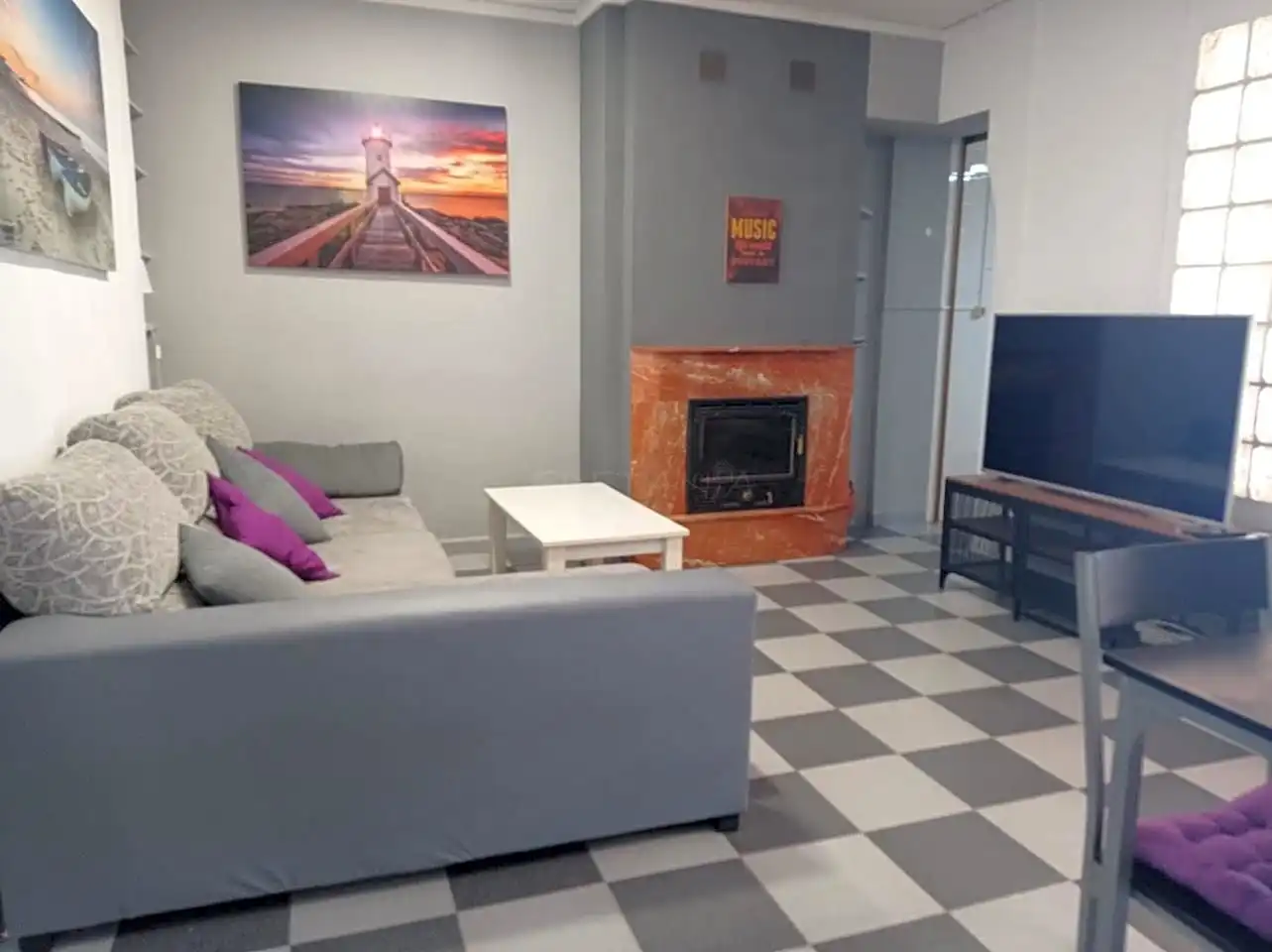 Sala de estar de Apartamento en venta en Alfara del Patriarca con Amueblado y Balcón