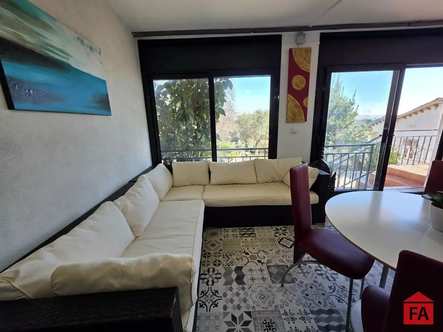 Sala d'estar de Casa o xalet en venda en Albinyana amb Calefacció, Terrassa i Traster