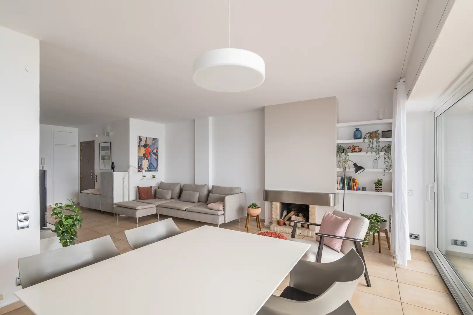 Wohnzimmer von Wohnung zur Miete in Vilassar de Mar mit Klimaanlage, Terrasse und Möbliert