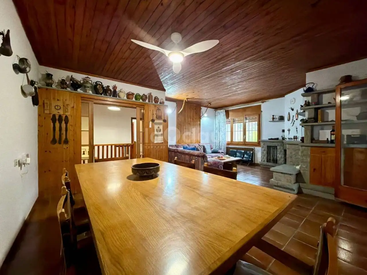 Menjador de Casa o xalet en venda en Tavèrnoles amb Jardí privat i Terrassa