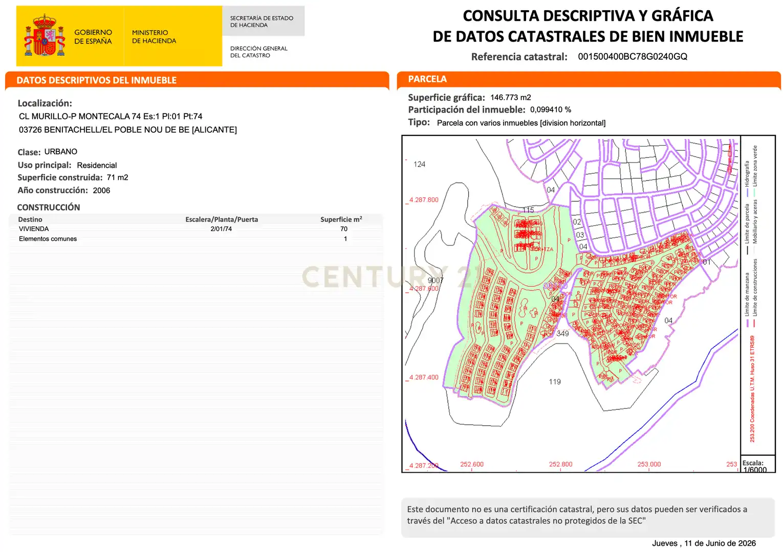 Apartamento en venta en Benitachell / El Poble Nou de Benitatxell