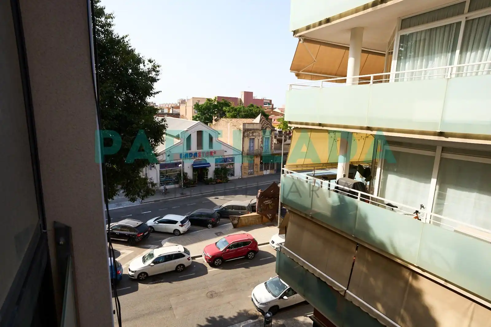 Exterior view of Flat for sale in Badalona  with Air Conditioner and Balcony