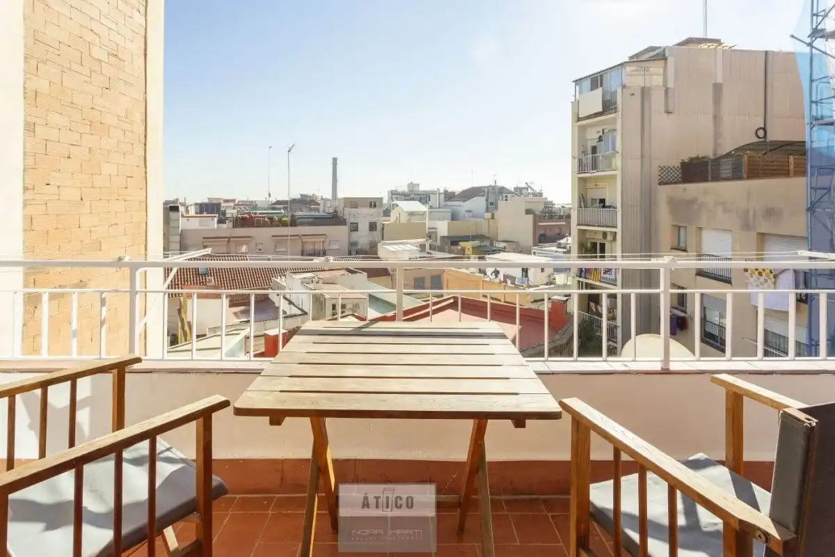 Terrace of Flat for rent in Barcelona  with Air Conditioner, Heating and Parquet flooring