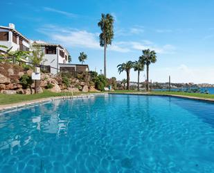 Swimming pool of Single-family semi-detached for sale in Estepona  with Private garden, Parquet flooring and Terrace