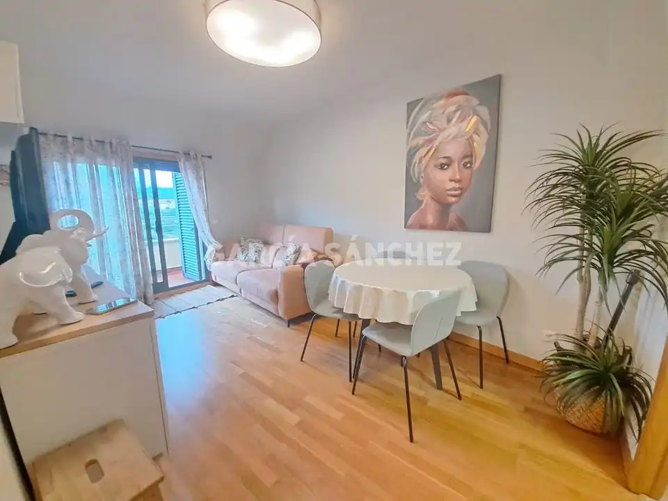 Sala de estar de Apartamento en venta en Boiro con Terraza, Trastero y Amueblado