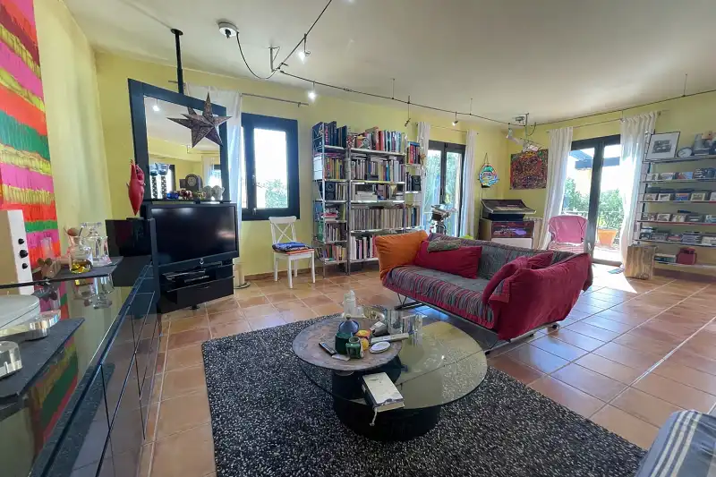 Sala d'estar de Casa o xalet en venda en Porreres amb Calefacció, Jardí privat i Terrassa