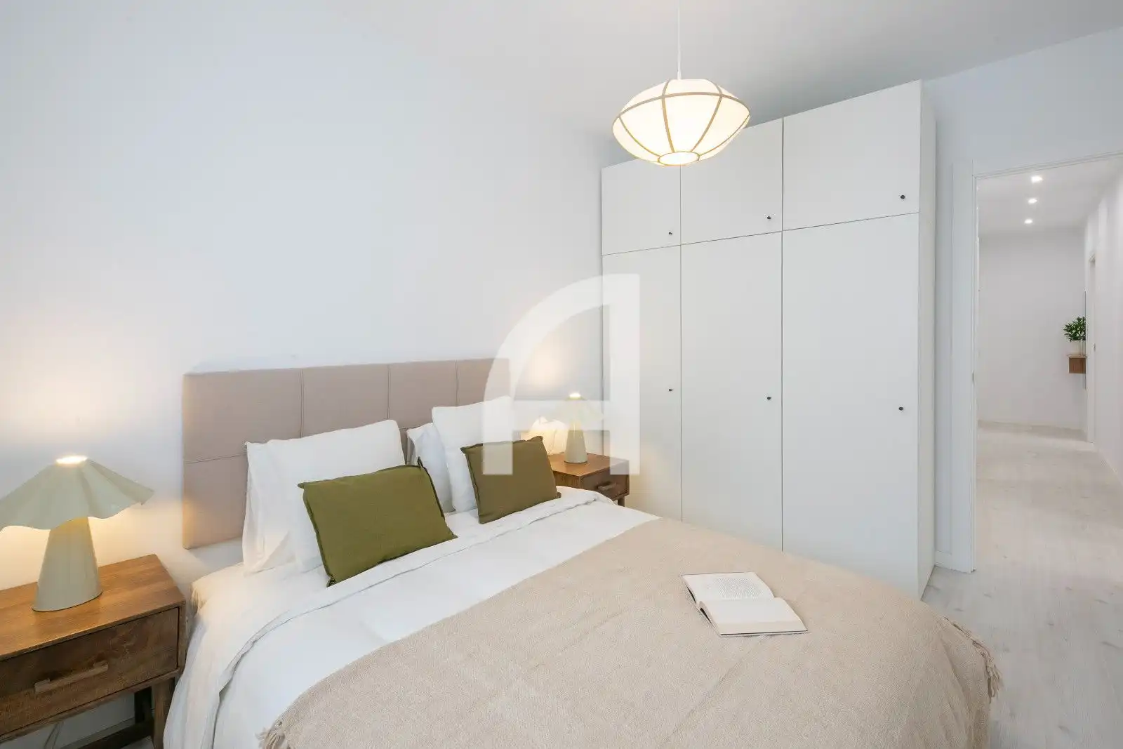 Schlafzimmer von Wohnung zur Miete in Barcelona mit Klimaanlage, Heizung und Parkett