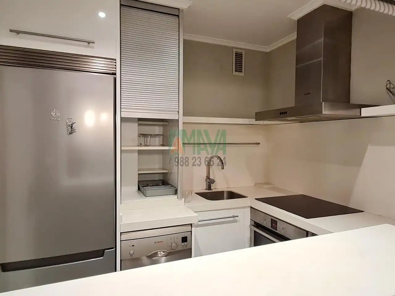 Cocina de Apartamento de alquiler en Ourense Capital  con Calefacción y Amueblado